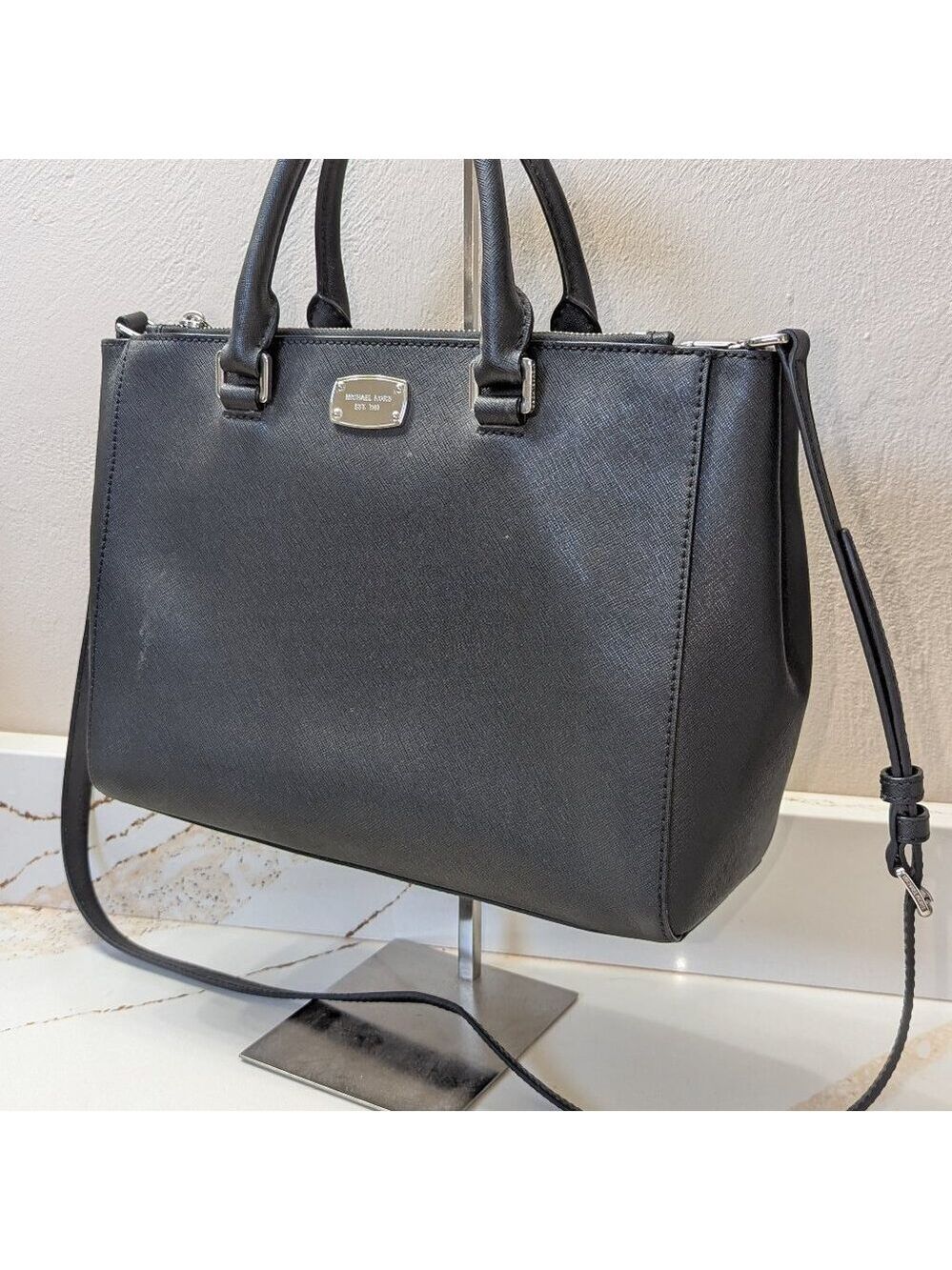 Michael Kors Black Leather Handbag